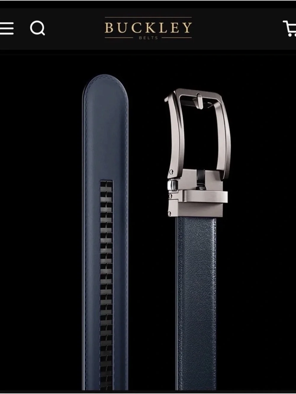 Buckle Brown Leathe Ratchet Belt with Silver-Tone Buckle